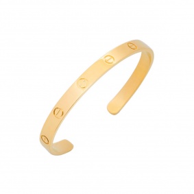 Cartier Yellow Gold Plain Cuff Love Bracelet Size 20 B6032420 Cartier Yellow Gold Plain Cuff Love Bracelet Size 20 B6032420